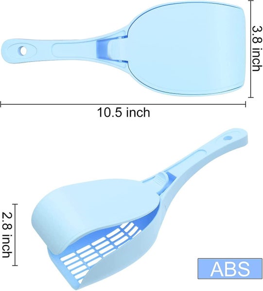 Cat Litter Scoop With Lid, Plastic Cat Litter Shovel With Big Holes Sieve Cat Sa Carousel 2