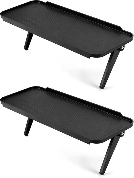 2 Pcs Tv Top Shelf , Screen Top Shelf , Plastic 120 X 310 Mm , To Hold Cable Box Carousel 1
