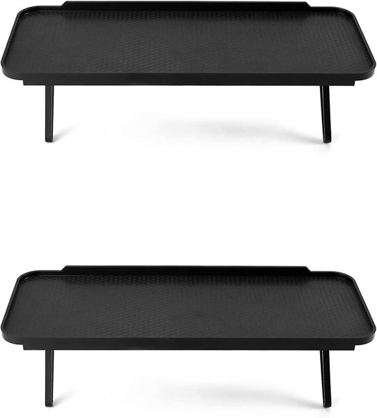 2 Pcs Tv Top Shelf , Screen Top Shelf , Plastic 120 X 310 Mm , To Hold Cable Box Carousel 2