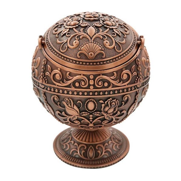 Windproof Retro Ashtray With Lid Carousel 2