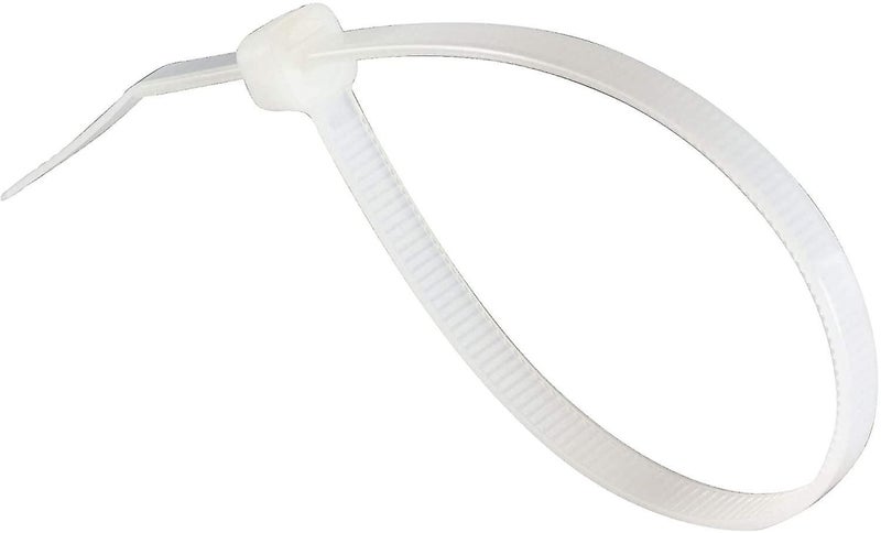 100 Pack Cable Ties, White/natural, 300mm X 3.6mm, Premium Quality Plastic Cable Carousel 2