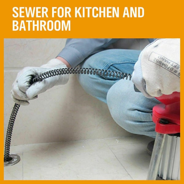 400W Drain Cleaner Electric Eel Rigid Plumbing Sewerage Pipe Machine 6 Cutters Carousel 12