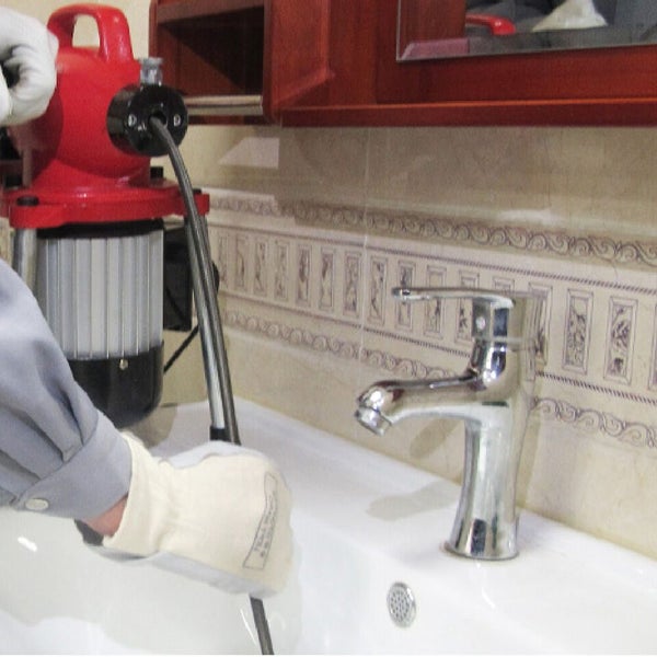 Drain Cleaner Machine Electric 300W Plumbing Sewerage Pipe Cutters 10M Coils Carousel 12