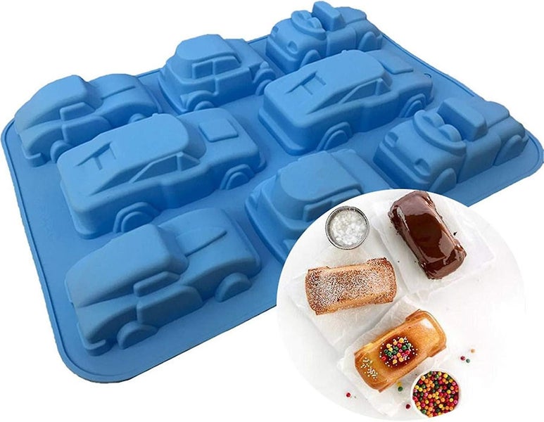 Silicone Molds, 8 Cavity 3d Car Shaped Chocolate Molds Muffin Tray Soap Mold Bak Carousel 5