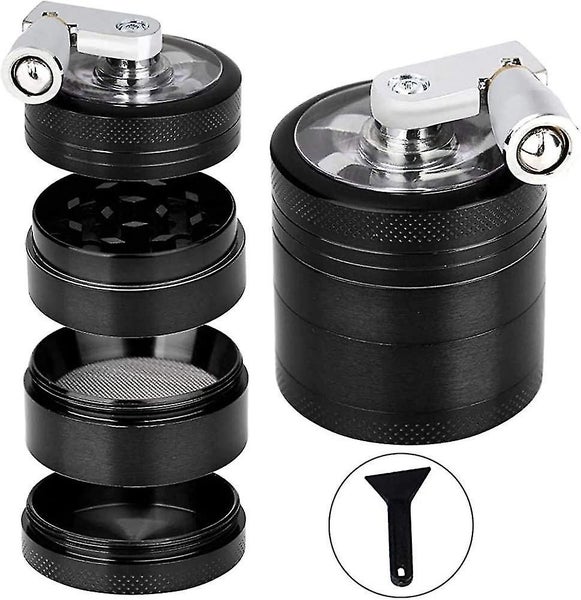4-layer Grinder, 4-layer Zinc Alloy Manual Grinder, With 3-chamber Handle, For H Carousel 1
