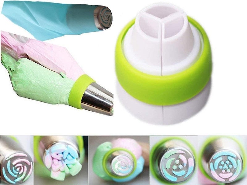 Nozzle Set, Professional Stainless Steel Russian Nozzle Attachments Cupcake Dec Carousel 2