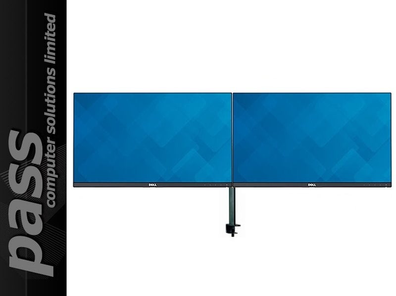 Dual (2x) Dell UltraSharp U2419H 23.8” FHD IPS LED LCD Monitors + Dual Mount!! Carousel 1