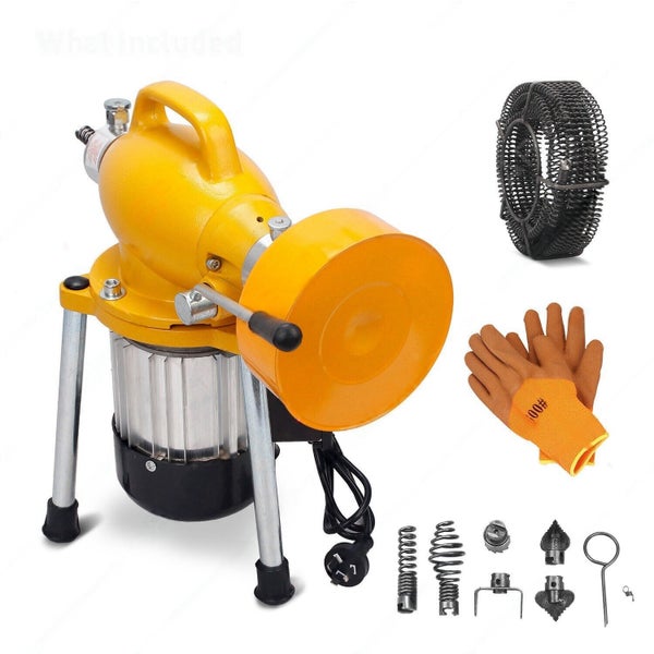 Drain Cleaner Machine Snake Electric 500W Plumbing Sewerage Pipe Carousel 2