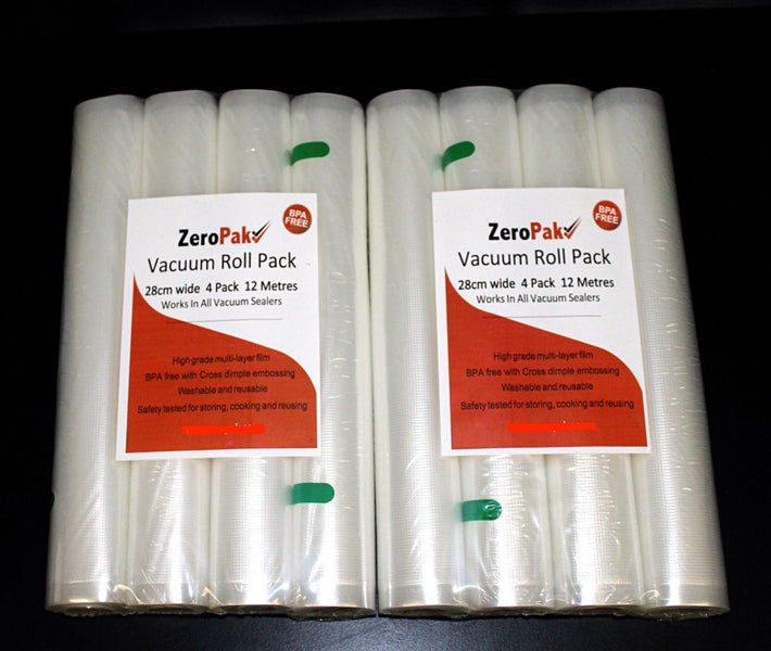 **ZEROPAK**VACUUM ROLL FILM**28cm wide** TWO PACKS** Carousel 1