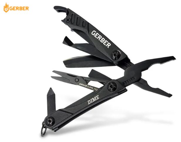 Gerber 4.3 Inch Dime Micro Outdoor Multitool - Black #Gr5551 Carousel 1