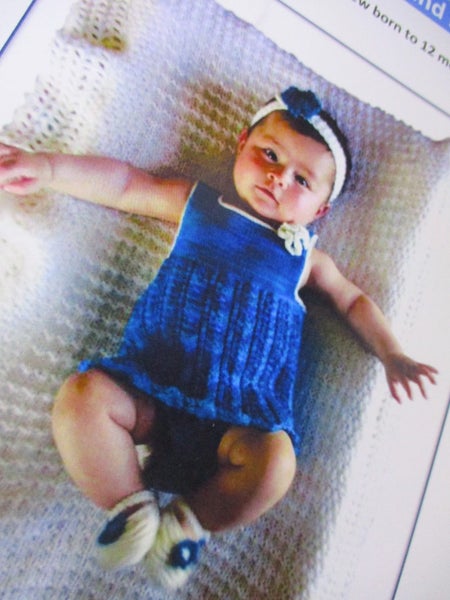 KNIT GRANNIE ANNIES~ "Sophia's Dress, Shoes & Head Band!"~for you to knit! Carousel 1
