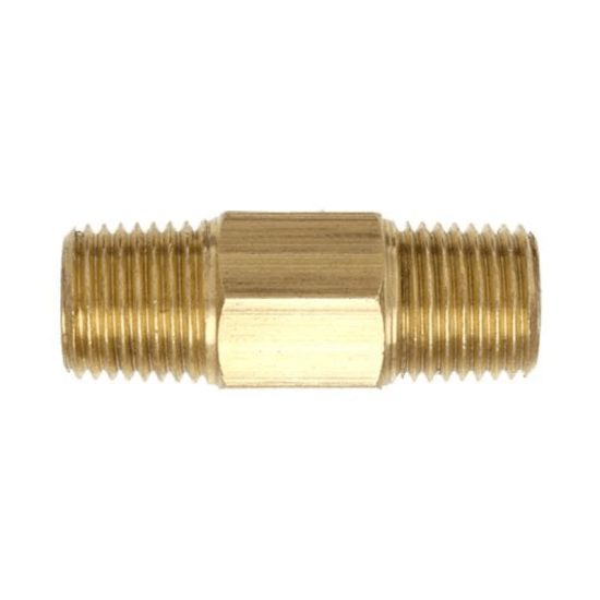 50mm Male Long Hex Barrel Nipple Brass 3/8" BSPT-Each Carousel 1