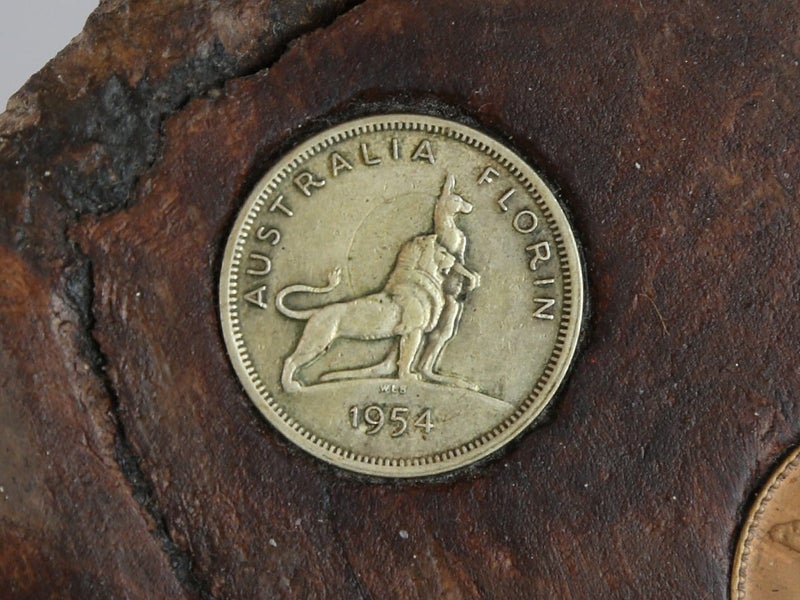 Vintage Australian Souvenir Coin Board Carousel 2