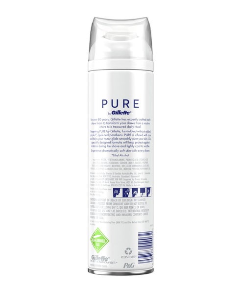 Gillette Pure Soothing Shave Foam White Aloe 245G Carousel 2