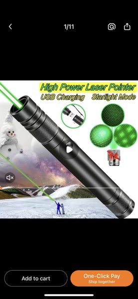 Green laser pointer 532nm rechargeable Carousel 2