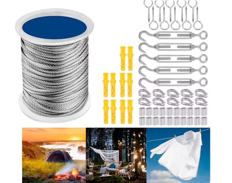 New 30M Stainless Steel Wire Rope Cable Kit - New Carousel 2