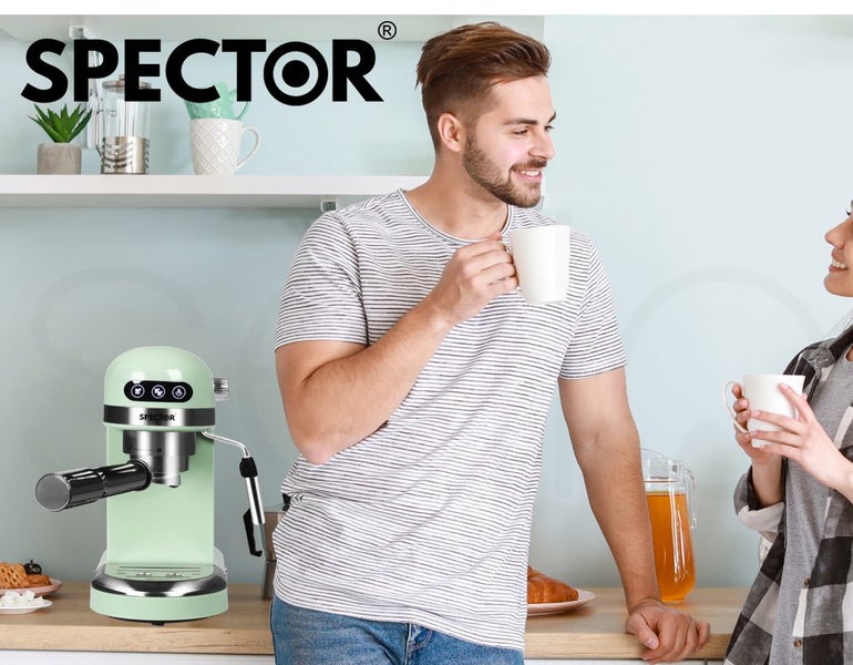 Spector Coffee Maker Machine Espresso Cafe Barista Latte Cappuccino Milk Frother Carousel 8