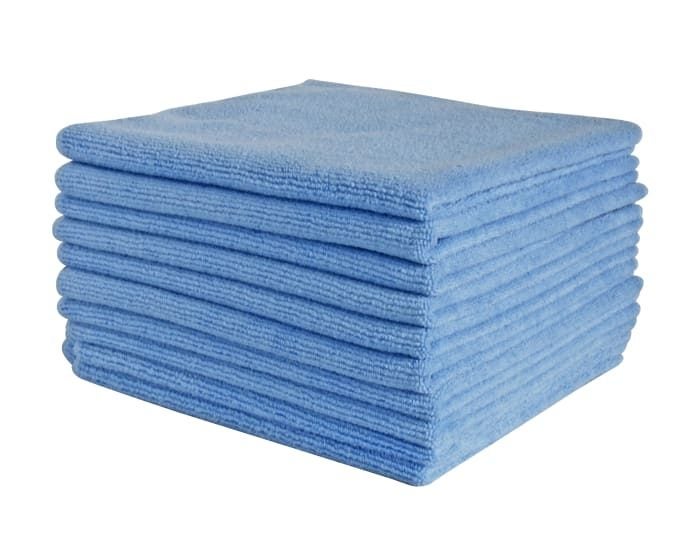 Filta Commercial Microfibre Cleaning Cloth Blue-40cm x 40cm-10 Cloths (Packet) Carousel 1