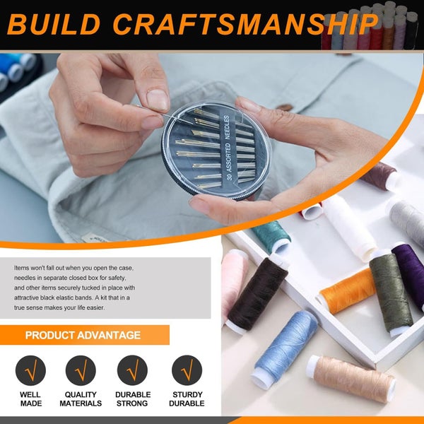 86Pcs Sewing Kit with Portable Storage Bag Carousel 2