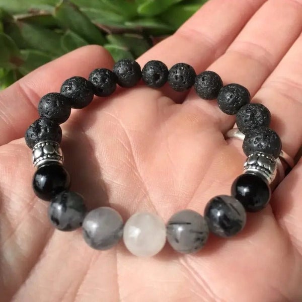 Quartz Bracelet Moon Phase with Essential Oil Diffuser Natural Stone Carousel 2