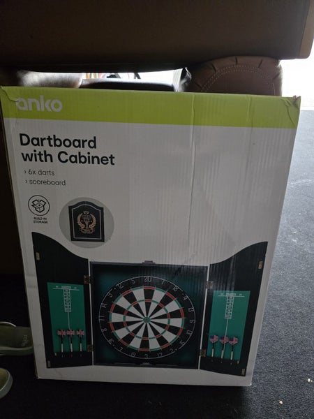 Anko dartboard with cabinet NEW Carousel 1