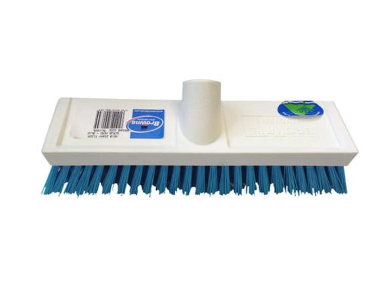 Browns Deck Scrub Brush Head Screwfit Blue Fill-254mm-Each Carousel 1