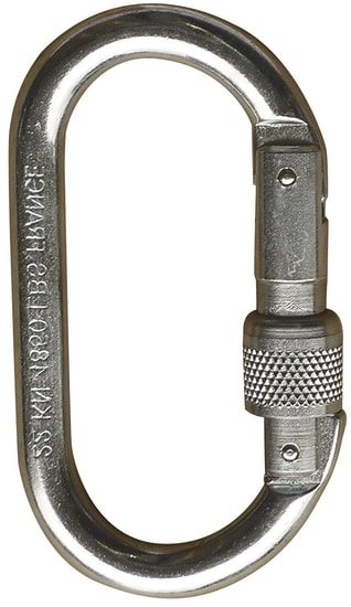 DBI-SALA Screw Gate Karabiner R-105-S-Gate Opening: 18mm (Each) Carousel 1