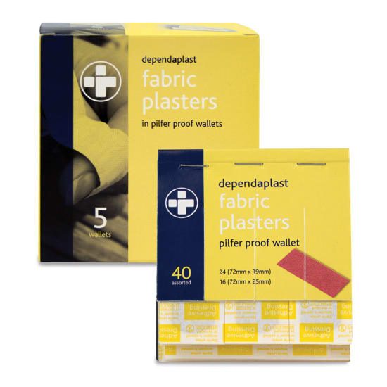 NZ Red Cross Fabric Plaster-Box of 40 (Box) Carousel 1