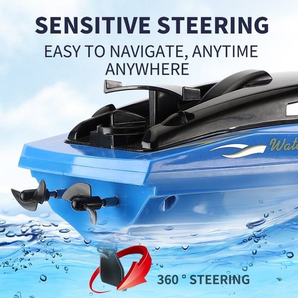 RC Boat, 2.4GB Long lasting Remote Boat, Rechargeable Carousel 2