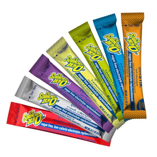 Sqwincher Zero Qwik Stik- Assorted Flavour-Pack of 50 Carousel 1