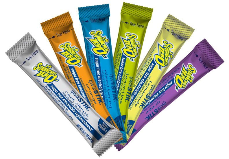 Sqwincher Zero Qwik Stik- Assorted Flavour-Pack of 50 Carousel 2