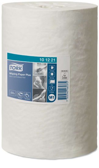Tork M1 Wiping Paper Plus Mini Centrefeed Roll-22cm x 75m-11 Rolls (Case) Carousel 1