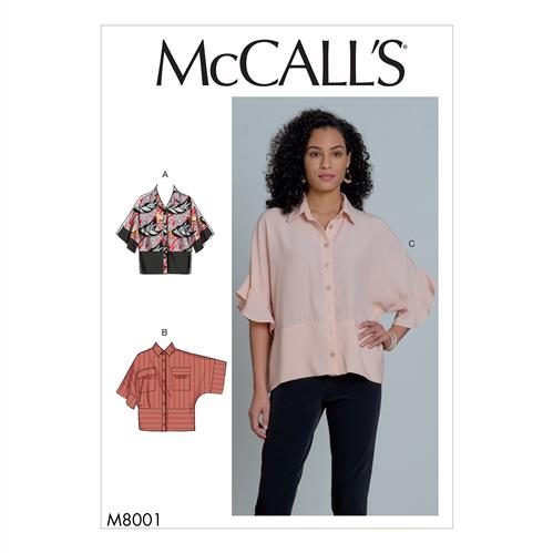 McCalls Pattern 8001 Misses' Tops L-XL-XXL Carousel 1