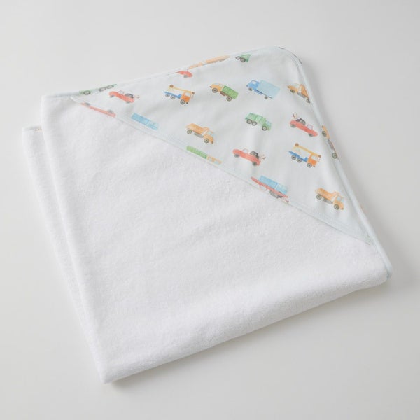 Jiggle & Giggle Trucking Along Hooded Towel Carousel 1