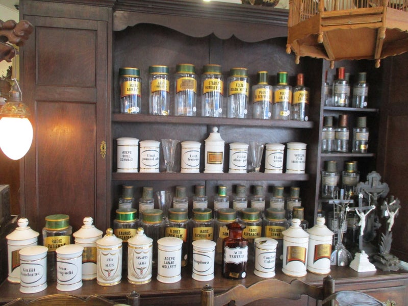 SH 482 - Malate der Fer - French Chemist Jar - Glass Apothecary Bottle Carousel 7