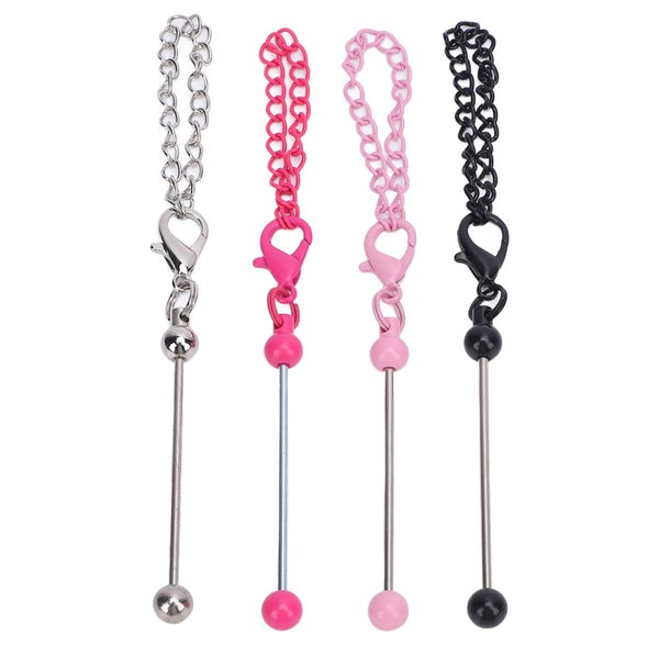 beadable keychain bar beadable keychain strip beadable keychain 4 Pcs Beadable Carousel 1