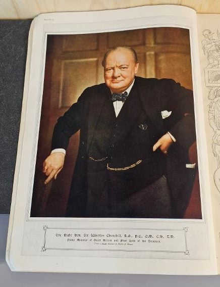 Winston Churchill. Published 1954. The Illustrated London News. Carousel 2