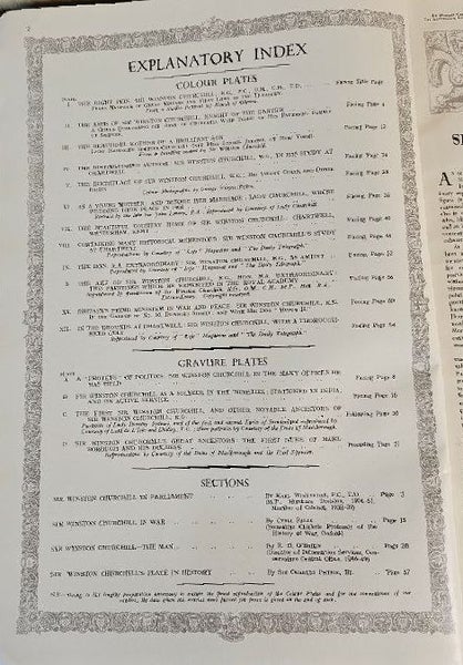 Winston Churchill. Published 1954. The Illustrated London News. Carousel 5