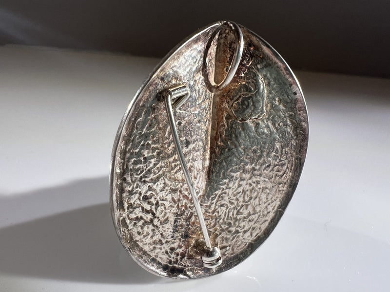 Vintage Sterling Silver Modernist Pendant/Brooch Carousel 2