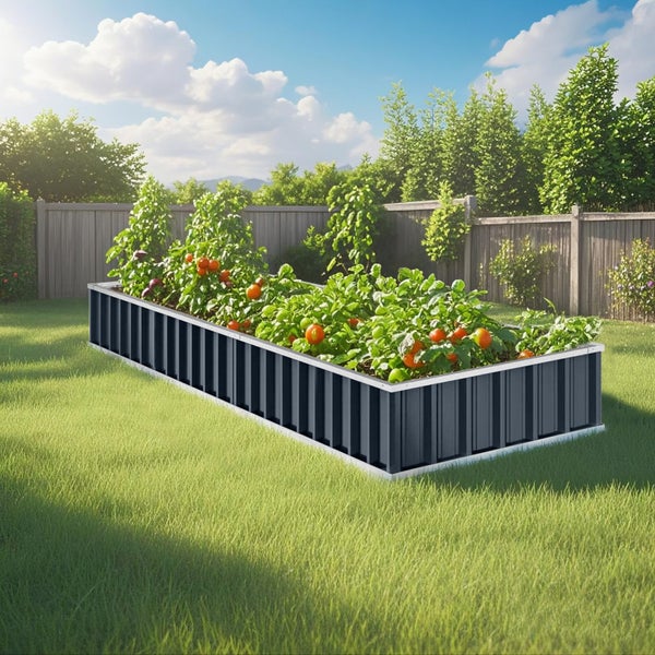 Planter box New Model with 4 layout options Grey 30cm Height Carousel 1