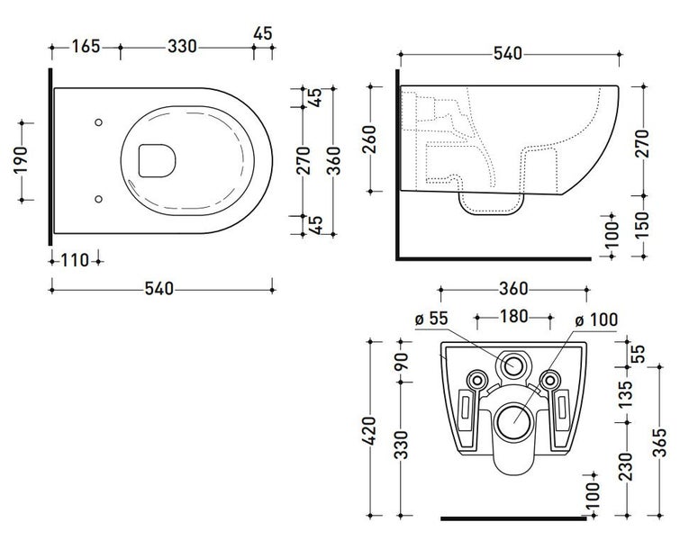 SAMPLE - APP GO CLEAN WALL HUNG PAN - CENERE Carousel 2