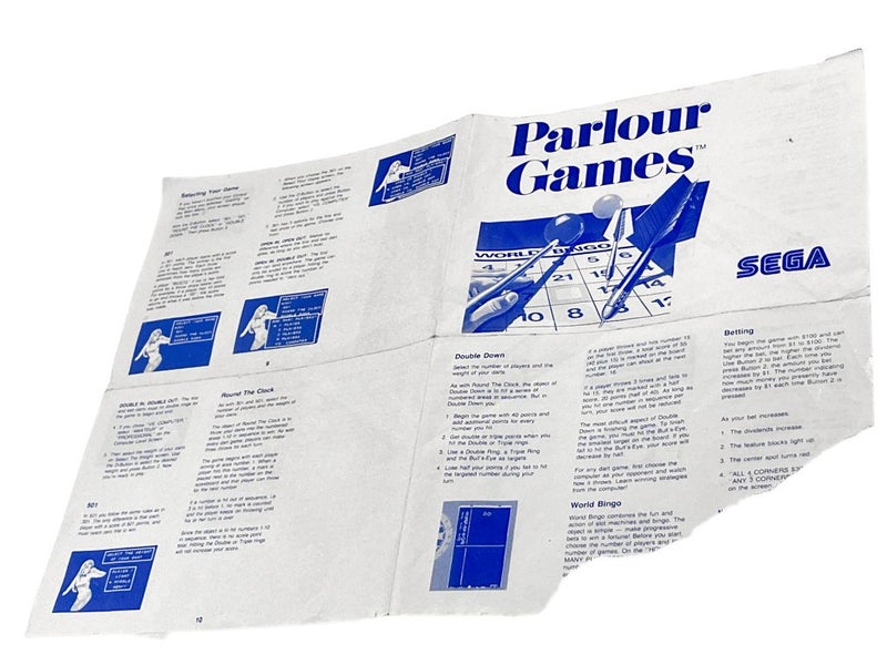 PARLOUR GAMES (Sega Master System) *COMPLETE* Carousel 5
