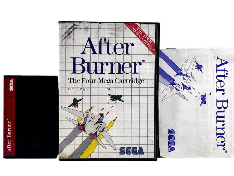 AFTER BURNER the Four-Mega Cartridge (Sega Master System) *COMPLETE* Carousel 1