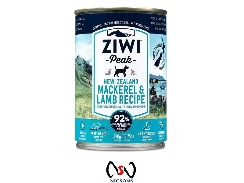 Ziwi Peak Canned Mackerel & Lamb Dog Food 390g Carousel 1