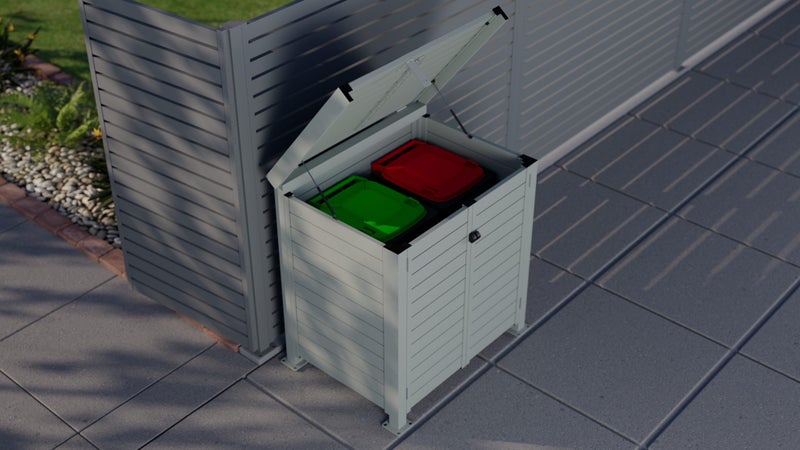 Outdoor Storage Wheelie Bin Heat Pump Cover Wood Bike Tool Shed Carousel 1