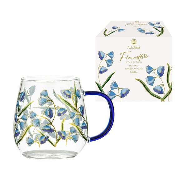 Ashdene Fleurette - Glass Mug - Bluebell Carousel 2