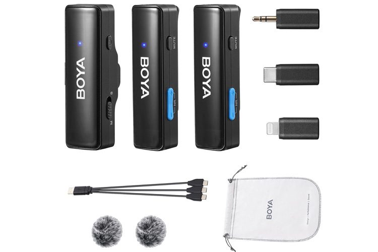 Boya BOYALINK A2 Wireless Lapel Microphone Carousel 1