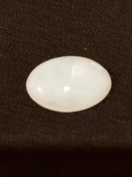 Vintage Natural White Jade Stone- Oval Cabochon Carousel 2