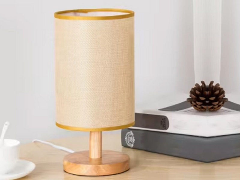 Three Color Dimmable Bedside Night Table Lamp Bedroom Lamp Dark Colour Shade Carousel 2