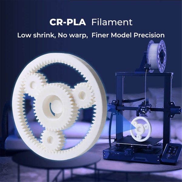 Creality CR-PLA 1.75mm PLA 3D Printing Filament 1kg - Black Carousel 2